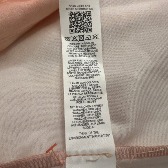 Asos Design NEW Corset Detail Drop Waist Midi Dress Pink Orange Tie Dye US 14 - Picture 9 of 10